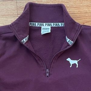 Victoria’s Secret PINK Burgundy Small Sweatshirt‎ Top Gently Worn